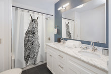 Load image into Gallery viewer, Great horned owl Shower Curtain
