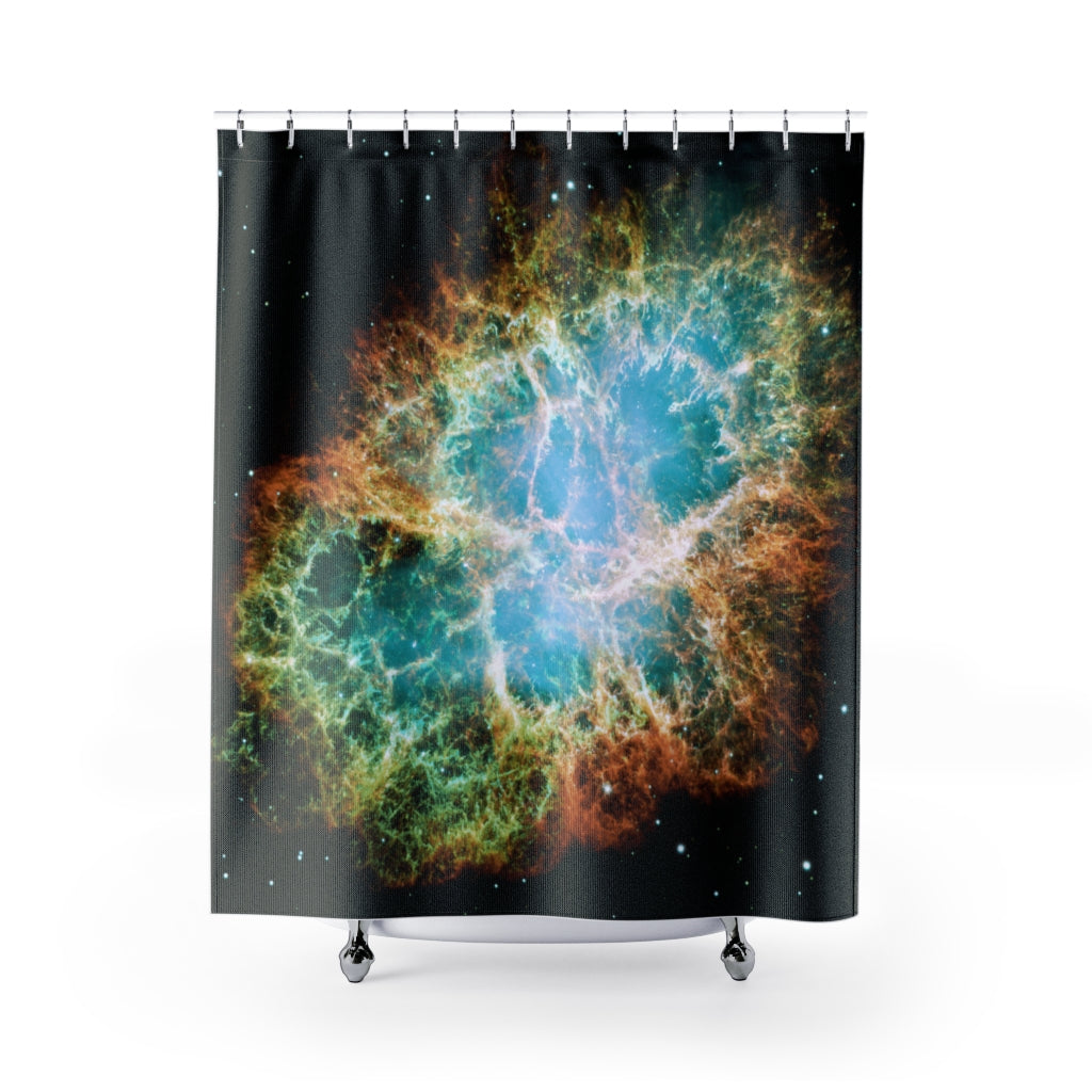 Space Nebula Galaxy Print Shower Curtains, Space Art, Bathroom Decor, Space, Star Galaxy Theme,