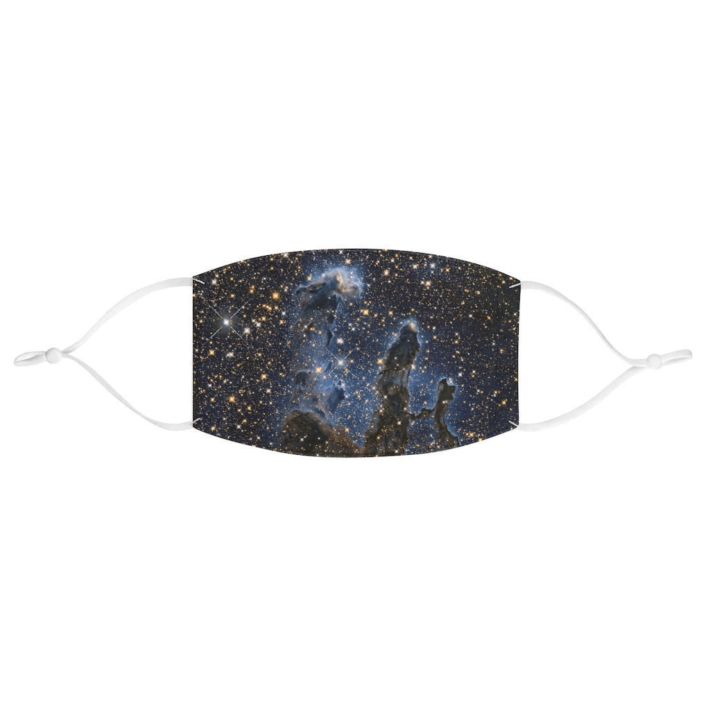 The Eagle Nebula, Pillars of Creation Fabric Face Mask, Space, Science, Outer Space Mask