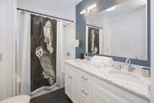 Load image into Gallery viewer, Snowy Owl from Birds of, America Shower Curtain - E.G. Supplies 
