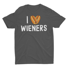 Load image into Gallery viewer, I Heart Love Wieners Funny Hotdog Cookout Unisex T-Shirt
