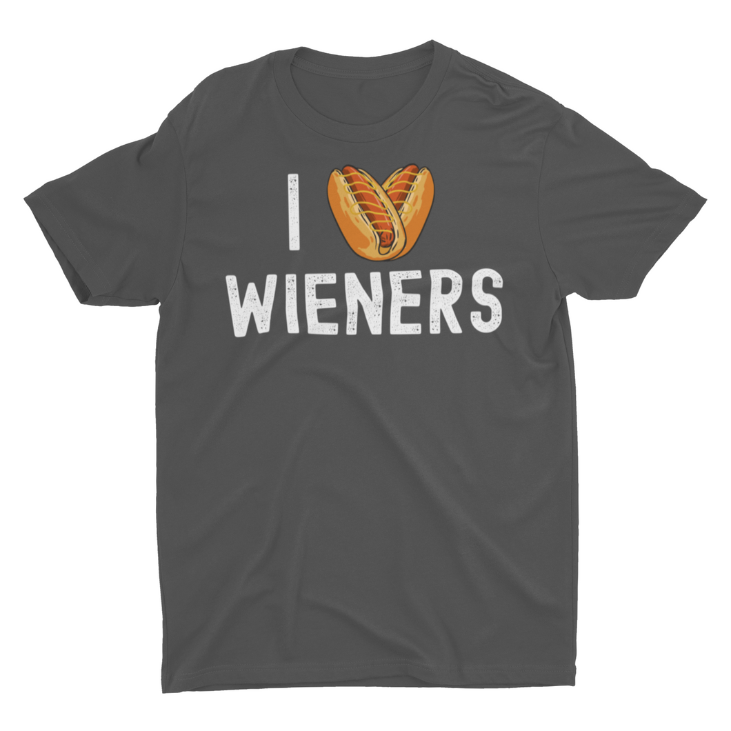I Heart Love Wieners Funny Hotdog Cookout Unisex T-Shirt