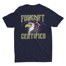 Load image into Gallery viewer, Patriotic Forklift Certified Eagle Mullet USA Forklift T-Shirt
