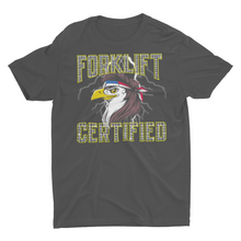 Load image into Gallery viewer, Patriotic Forklift Certified Eagle Mullet USA Forklift T-Shirt
