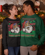 Load image into Gallery viewer, American Santa Ugly sweater Crewneck Sweatshirt - E.G. Supplies, LLC 
