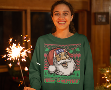 Load image into Gallery viewer, American Santa Ugly sweater Crewneck Sweatshirt - E.G. Supplies, LLC 
