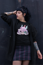 Load image into Gallery viewer, Pastel Goth Nu Goth Baby Baphomet Kawaii with Kitty Unisex T-Shirt
