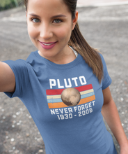 Load image into Gallery viewer, Pluto Never Forget 1930 - 2006 Unisex Classic T-Shirt - E.G. Supplies 
