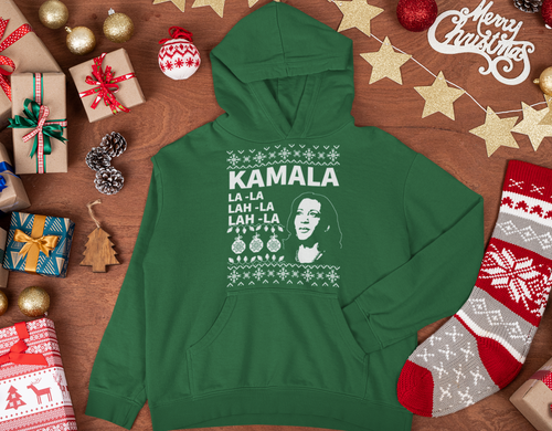 Kamala Harris Ugly Sweater Style Hoodie - E.G. Supplies, LLC 