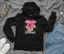 Load image into Gallery viewer, Just A Girl who loves SQUIRRELS Funny SQUIRREL Hoodie - E.G. Supplies, LLC 
