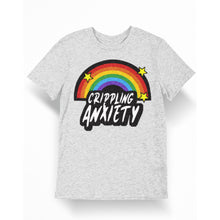 Load image into Gallery viewer, Crippling Anxiety Rainbow Unisex T-Shirt - E.G. Supplies, LLC 
