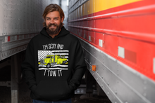 Load image into Gallery viewer, I&#39;m Sexy and I Tow It Semi Truck Wrecker Driver Men&#39;s Hoodie
