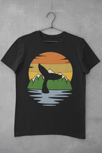 Load image into Gallery viewer, Nautical Ocean Humpback Whale Sunset Unisex Classic T-Shirt - E.G. Supplies, LLC 
