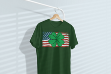 Load image into Gallery viewer, Distressed Irish American Flag Shamrock St. Patrick&#39;s Day Unisex Classic T-Shirt
