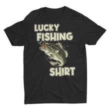 Load image into Gallery viewer, Lucky Fishing Shirt Fishing Pole Gift Shirt
