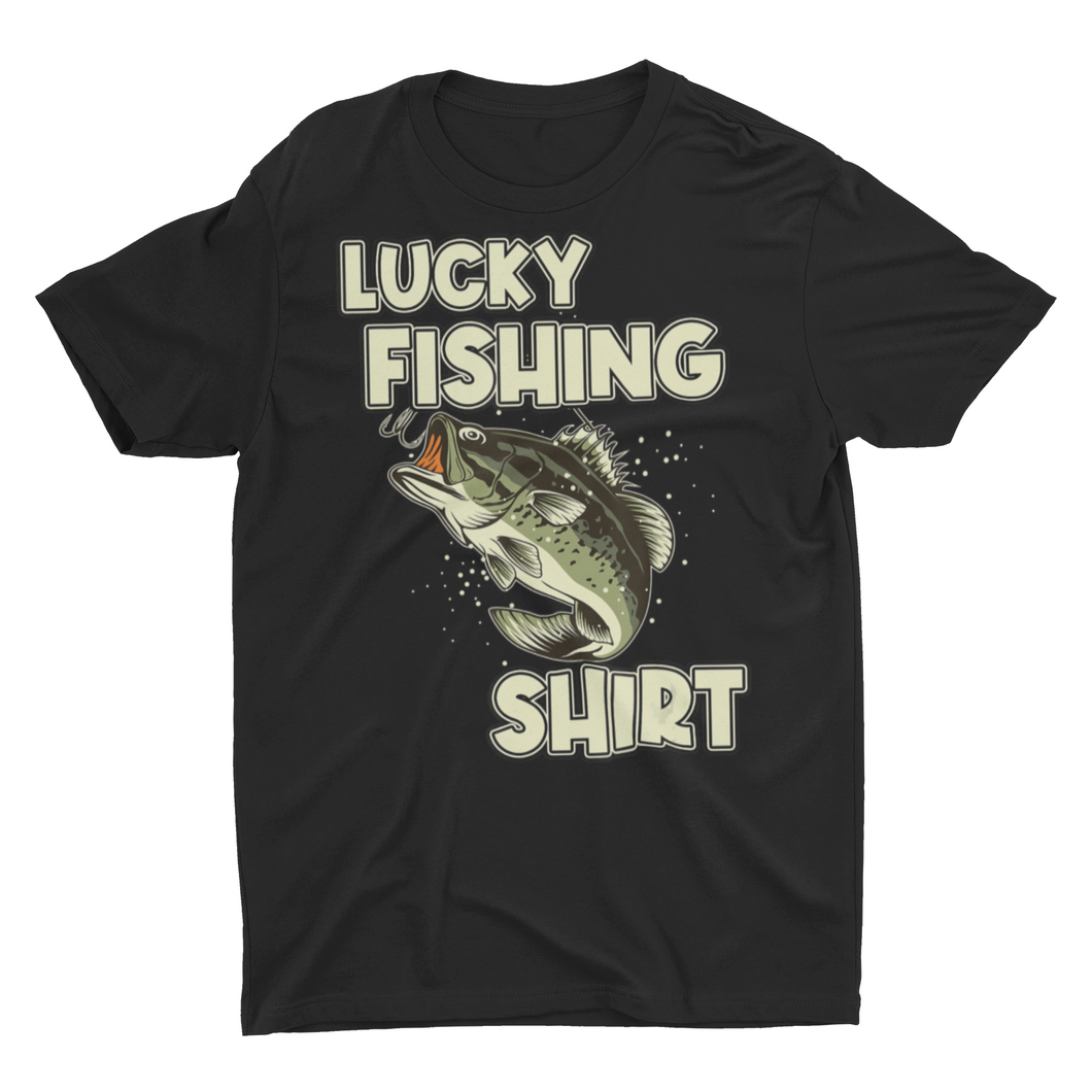 Lucky Fishing Shirt Fishing Pole Gift Shirt