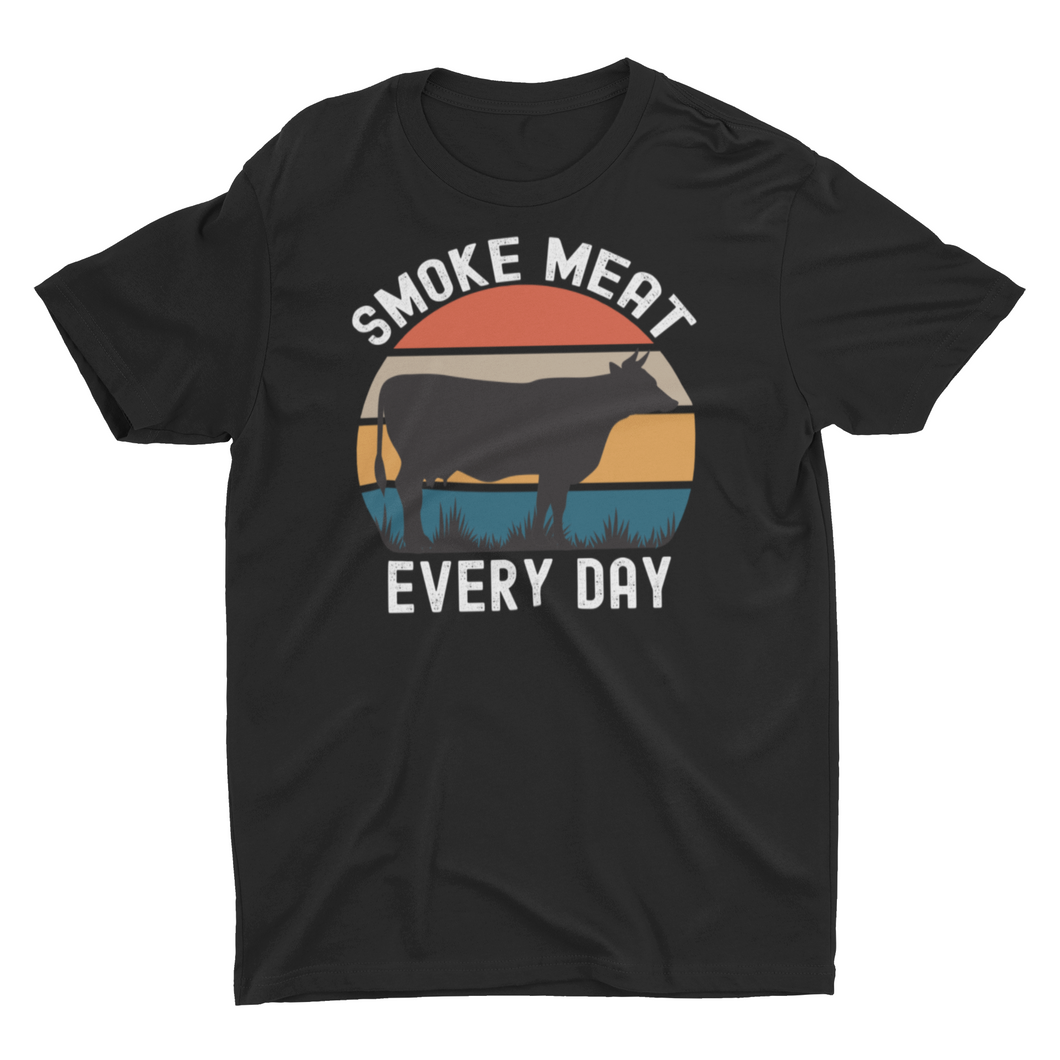 Smoke Meat Every Day Funny BBQ Unisex T-Shirt