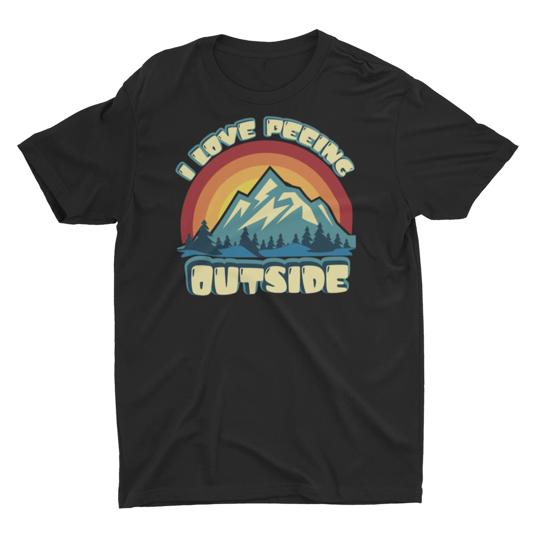 I Love Peeing Outside funny Camping Hiking Unisex T-Shirt