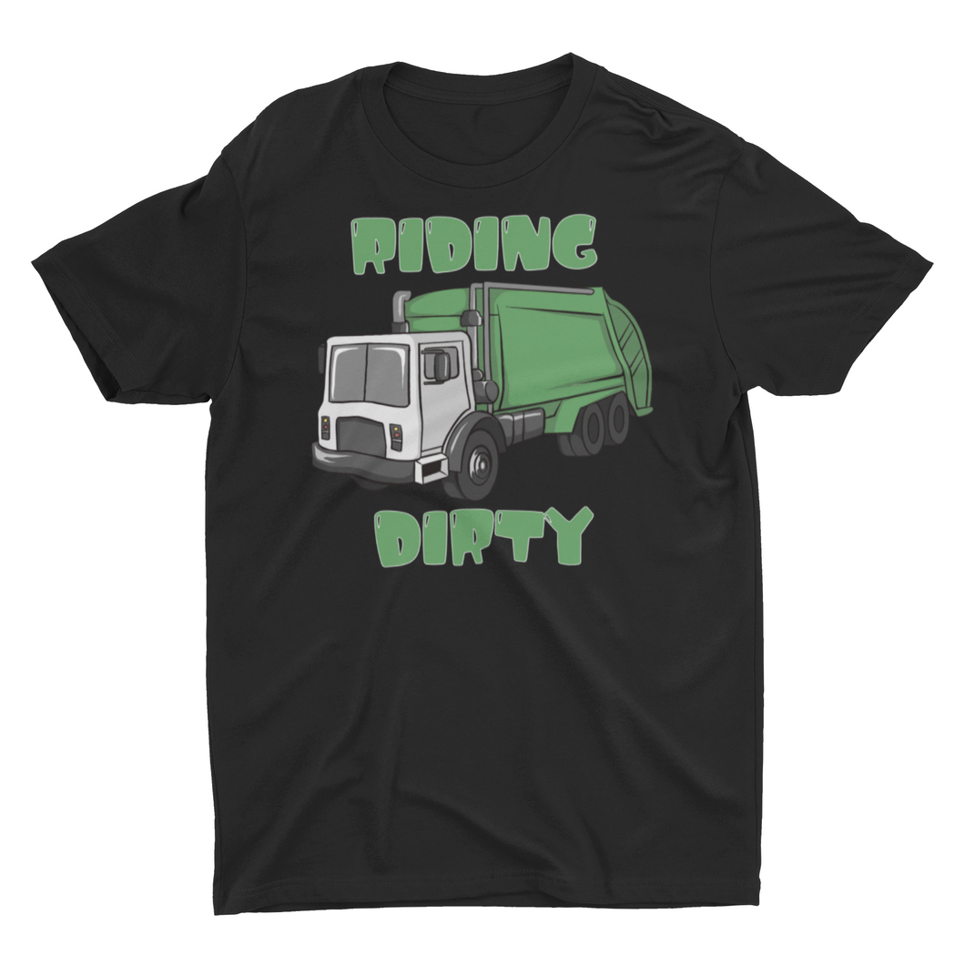 Recycling Trash Garbage Truck Riding Dirty Unisex Classic T-Shirt