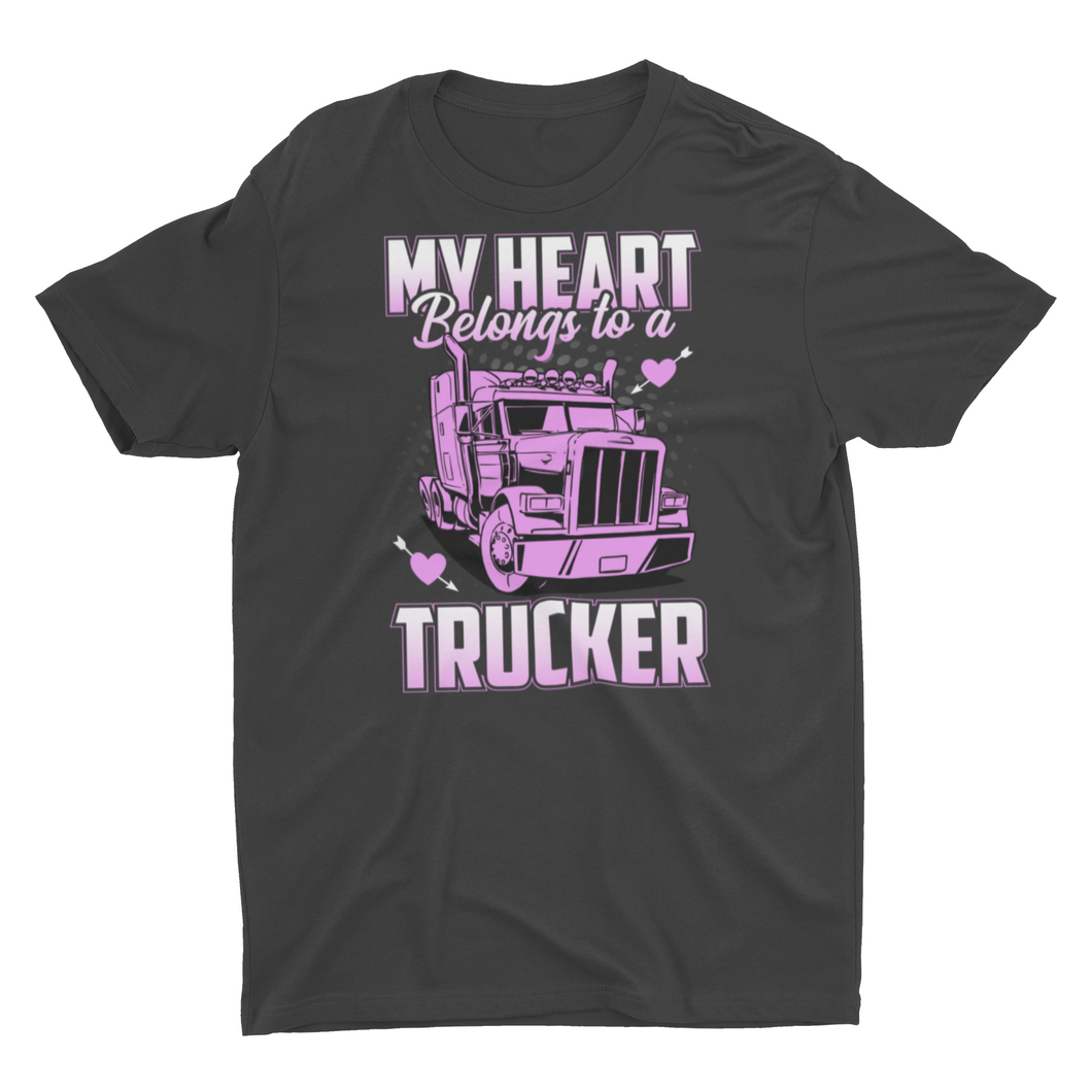 My Heart Belongs to a Trucker Unisex T-Shirt
