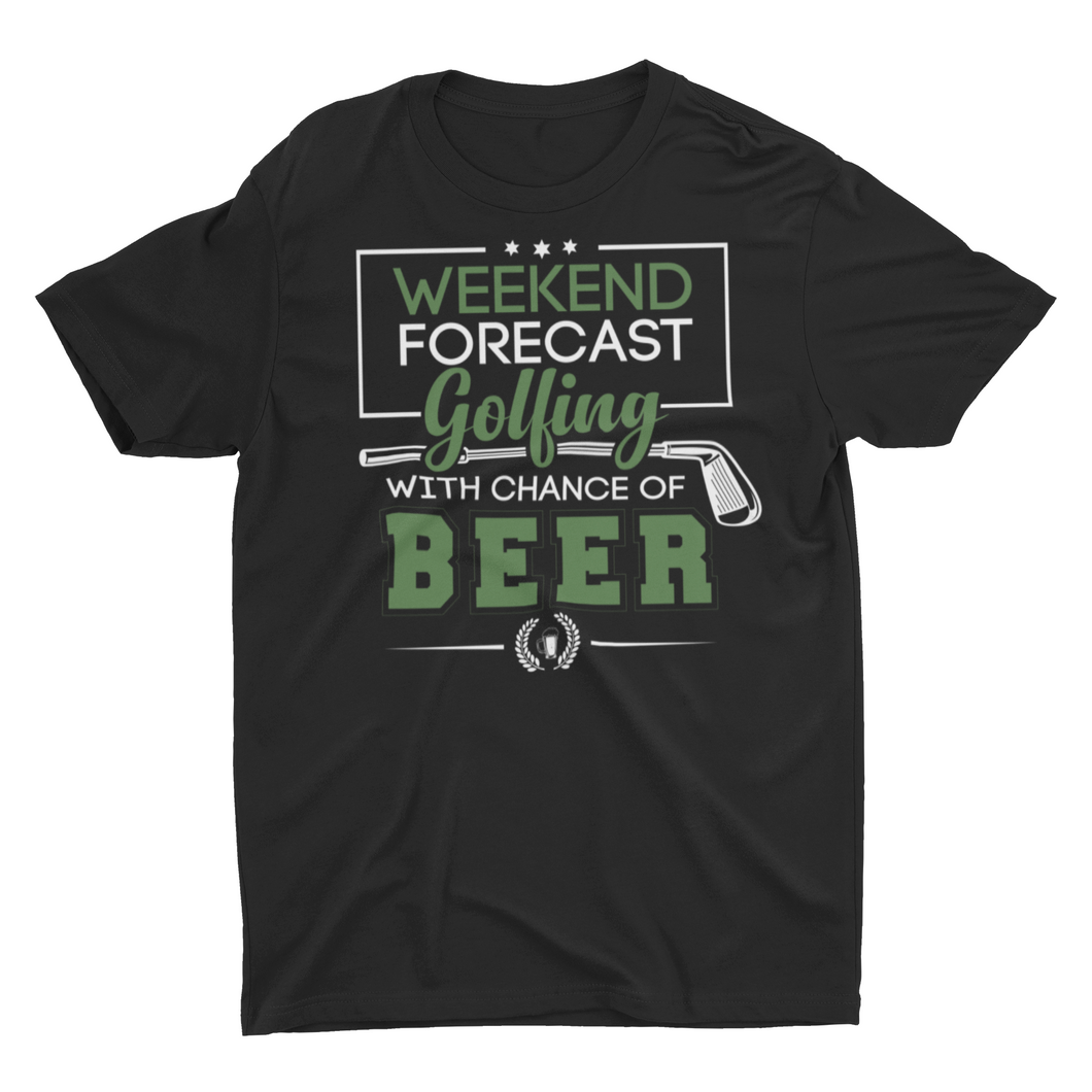 Golf and Beer Weekend Forecast Unisex T-Shirt