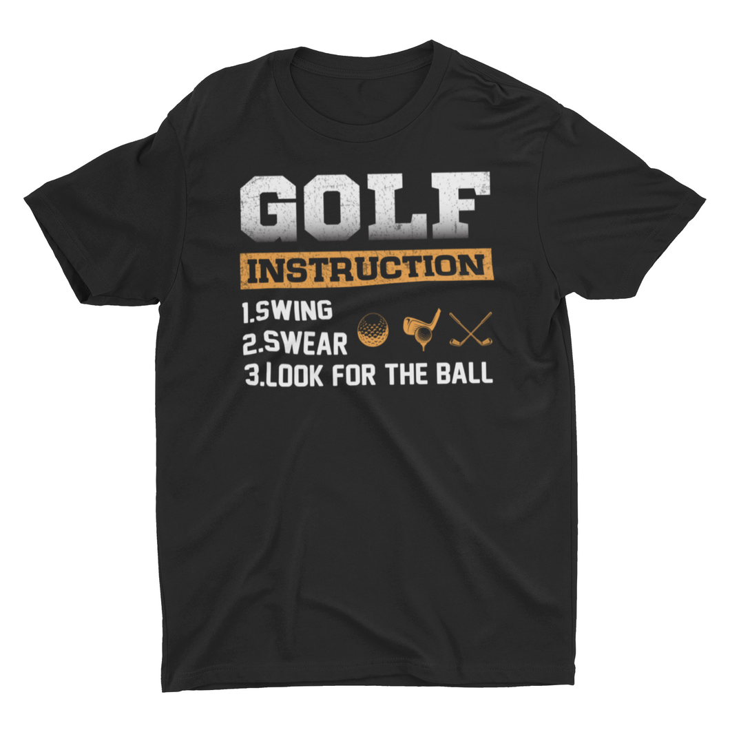 Funny Golf Instruction Unisex T-Shirt
