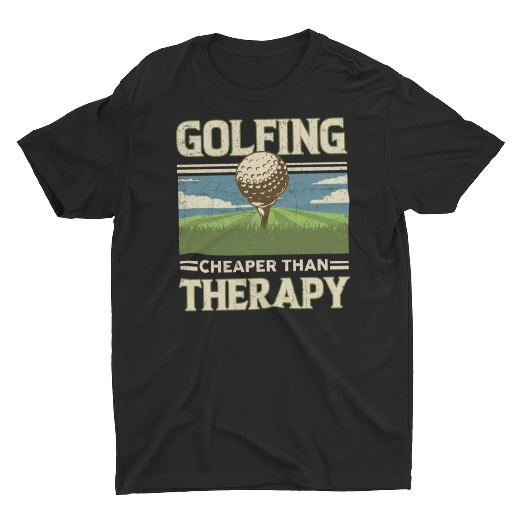 Golfing Cheaper Than Therapy Unisex T-Shirt