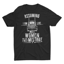 Load image into Gallery viewer, Woman Truck Driver Female Trucker Unisex T-Shirt
