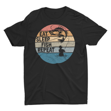Load image into Gallery viewer, Eat, Sleep, Fish, Repeat Unisex T-Shirt
