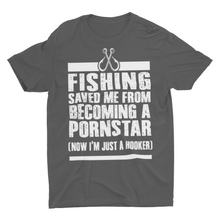 Load image into Gallery viewer, Funny Fishing Saved Me Unisex T-Shirt
