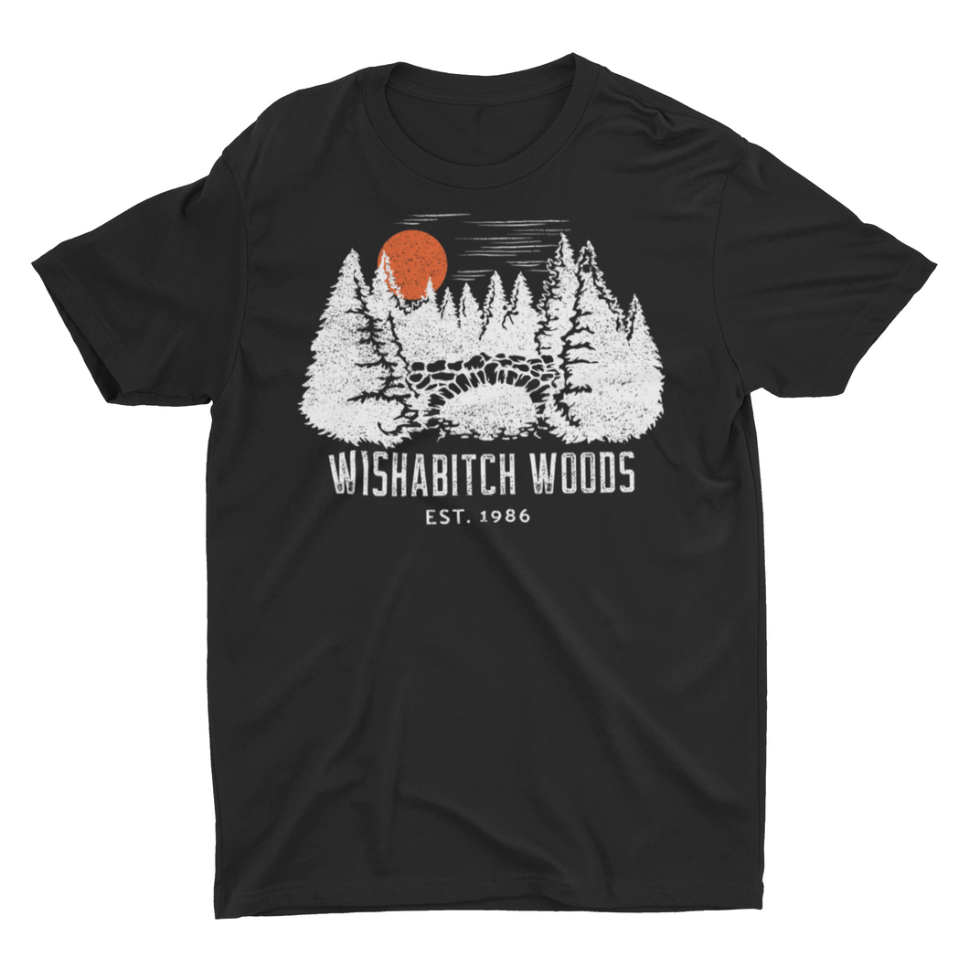 Wishabitch Woods EST 1986 Funny Camping Unisex T-Shirt