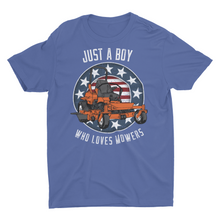 Load image into Gallery viewer, Just A Boy Who Loves Mowers Unisex T-Shirt

