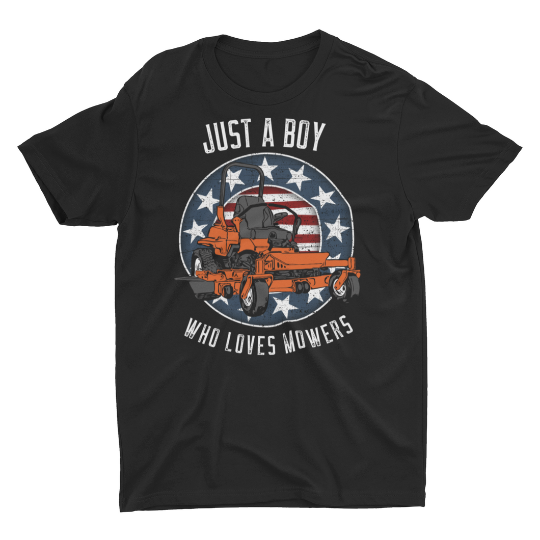 Just A Boy Who Loves Mowers Unisex T-Shirt