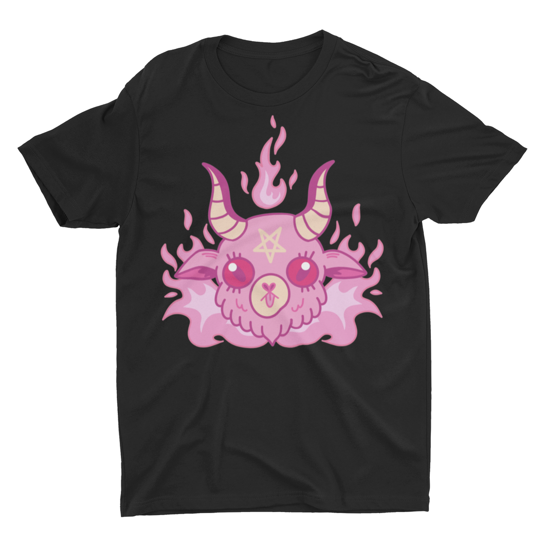 Pastel Goth Nu Goth Baby Baphomet Kawaii Pink Unisex T-Shirt