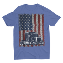 Load image into Gallery viewer, American Flag Truck Driver Trucker Shirt
