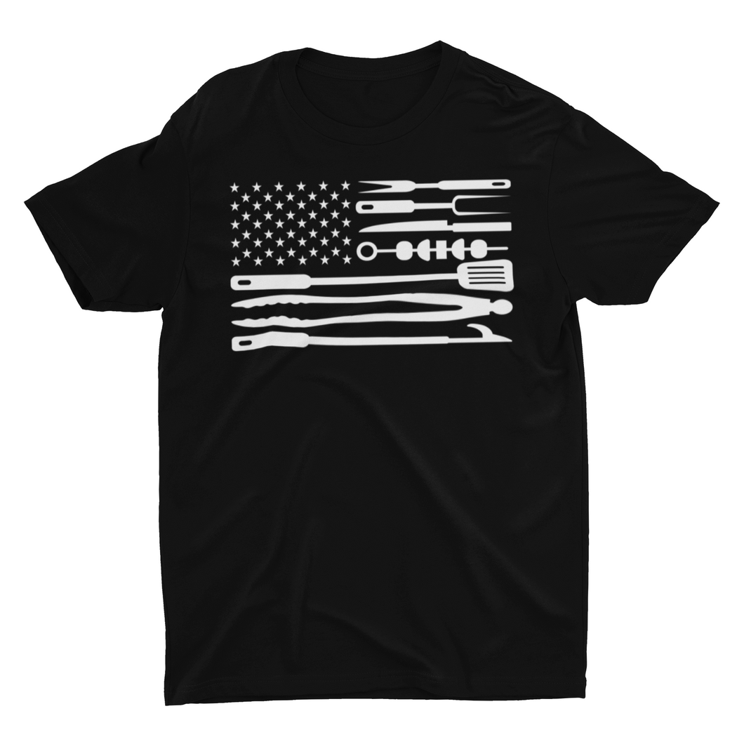 American BBQ Flag Unisex T-shirt