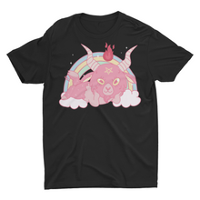 Load image into Gallery viewer, Pastel Goth Nu Goth Baby Baphomet Kawaii Pink Unisex T-Shirt
