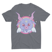Load image into Gallery viewer, Pastel Goth Nu Goth Baby Baphomet Kawaii Rainbow Unisex T-Shirt
