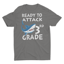 Load image into Gallery viewer, Back To School Ready To Attack 3rd Grade Shark Kids&#39; T-Shirt
