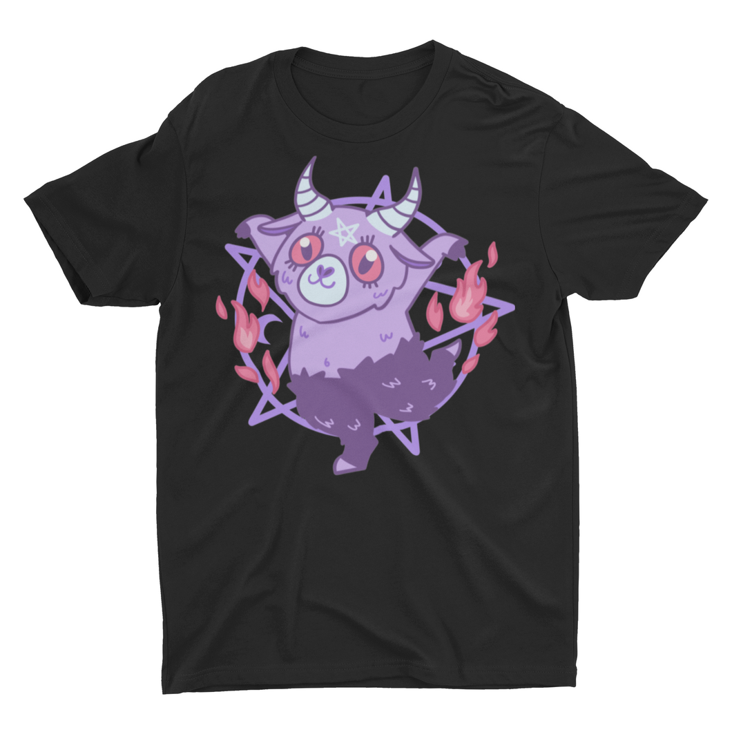 Pastel Goth Nu Goth Baby Baphomet Kawaii Purple Unisex T-Shirt
