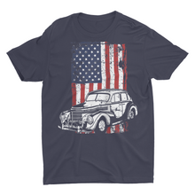 Load image into Gallery viewer, American Flag Classic Car Show Shirt
