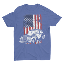 Load image into Gallery viewer, American Flag Classic Car Show Shirt
