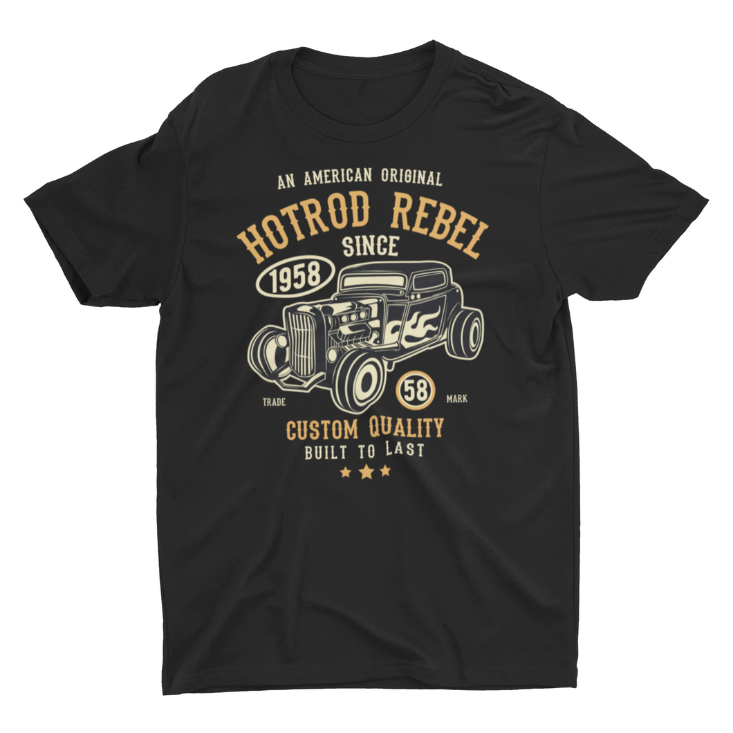 Hotrod Rebel American can Car Guy Shirt