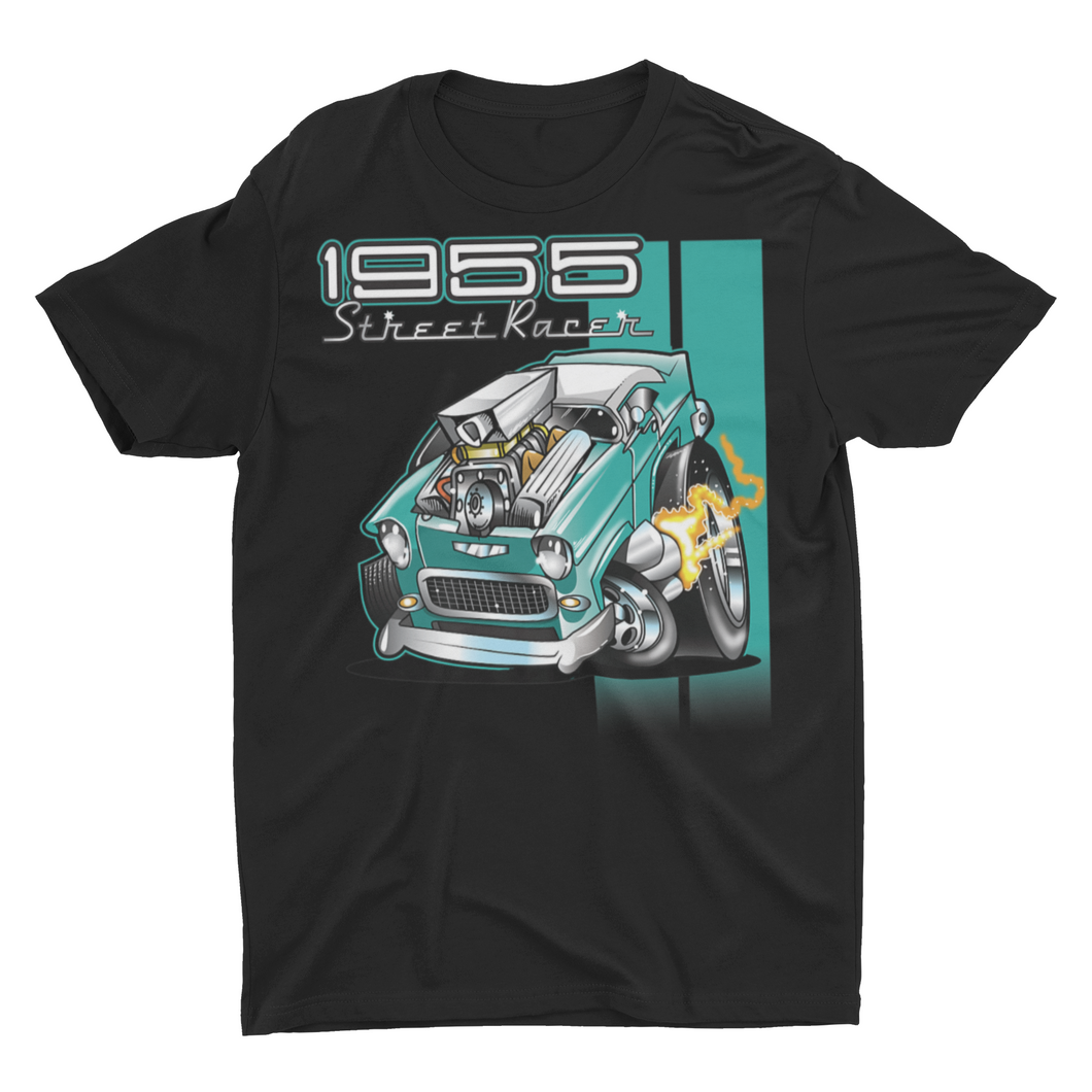 1955 Street Racer Classic Car Guy Shirt