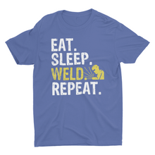 Load image into Gallery viewer, Eat Sleep Weld Repeat Welding T-Shirt
