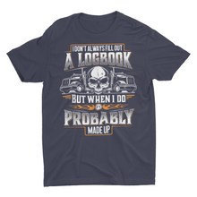 Load image into Gallery viewer, Truck Driver Logbook Funny Trucker Shirt
