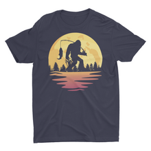 Load image into Gallery viewer, Big Foot Fishing Night Sky Bigfoot Unisex T-Shirt
