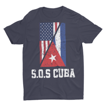 Load image into Gallery viewer, S.O.S Cuba Cuban American Flag, Cuba, Patria y Vida
