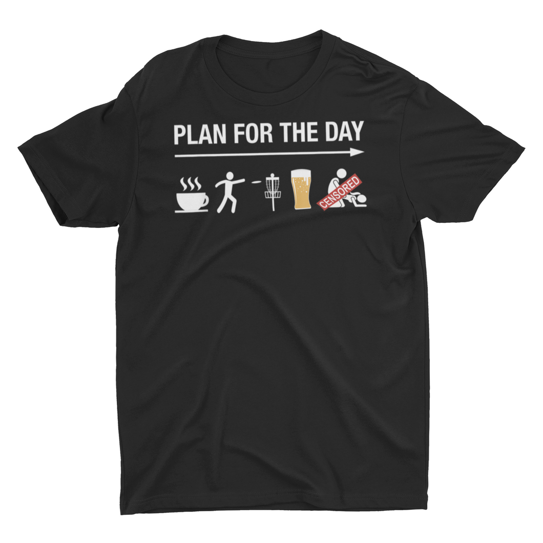 Funny Disc Golf Plan For The Day for Men Unisex Shirt