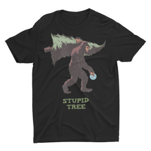 Load image into Gallery viewer, Funny Bigfoot Big Foot Disc Golf Stupid Tree Shirt
